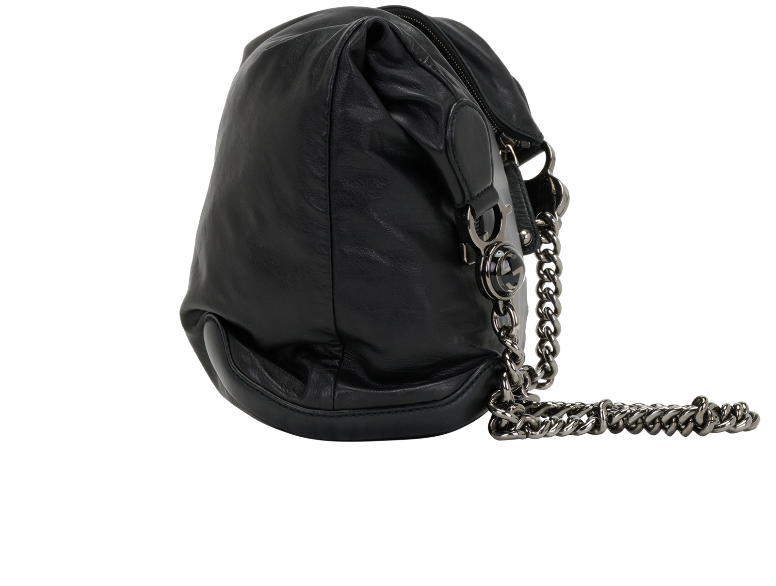 Vintage Hobo, &pound;350, Handbags, Black, Leather, Bottom view
